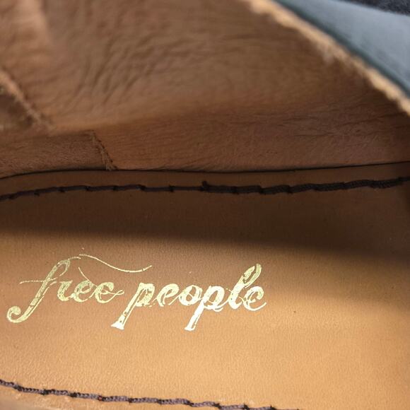 Free People Mont Blanc Sandals Black Leather d’Orsay Flats Size EU 38 US 7.5 - Picture 9 of 10